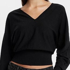 Vintage Guess Marciano Cropped Wool V-Neck Sweater Size:Small Fitted Sweater